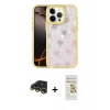MARSİLYAN™- iPhone 14 Pro Max Kılıf Odak Prime - Siyah Mat Seramik Nano Ekran Koruyucu + Raze Metal Kamera Lens - GD