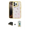 MARSİLYAN™- iPhone 14 Pro Max Kılıf Odak Prime - Siyah Polymer Nano Ekran Koruyucu + Raze Metal Kamera Lens - GD