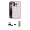 MARSİLYAN™- iPhone 14 Pro Max Kılıf Odak Prime - Siyah Polymer Nano Ekran Koruyucu + Siyah Bilvis Titan Kamera Lens