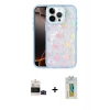 MARSİLYAN™- iPhone 14 Pro Max Kılıf Odak Prime - Siyah Polymer Nano Ekran Koruyucu + Siyah Bilvis Titan Kamera Lens