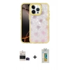 MARSİLYAN™- iPhone 14 Pro Max Kılıf Odak Prime - Siyah Polymer Nano Ekran Koruyucu + Siyah Bilvis Titan Kamera Lens
