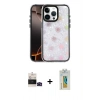 MARSİLYAN™- iPhone 14 Pro Max Kılıf Odak Prime - Siyah Polymer Nano Ekran Koruyucu + Siyah Bilvis Titan Kamera Lens