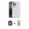 MARSİLYAN™- iPhone 14 Pro Max Kılıf Odak Prime - Siyah Polymer Nano Ekran Koruyucu + PVD Metal Kamera Lens - TU