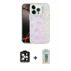 MARSİLYAN™- iPhone 14 Pro Max Kılıf Odak Prime - Siyah Polymer Nano Ekran Koruyucu + PVD Metal Kamera Lens - TU