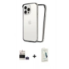 MARSİLYAN™- iPhone 14 Pro Max Kılıf Pusula Asil Koleksiyonu - Şeffaf Pasifik Cam Ekran Koruyucu + Bilvis Titan Kamera Lens - DNMR