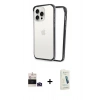 MARSİLYAN™- iPhone 14 Pro Max Kılıf Pusula Asil Koleksiyonu - Şeffaf Pasifik Cam Ekran Koruyucu + Bilvis Titan Kamera Lens - DNMR