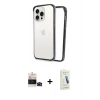 MARSİLYAN™- iPhone 14 Pro Max Kılıf Pusula Asil Koleksiyonu - Şeffaf Pasifik Cam Ekran Koruyucu + Bilvis Titan Kamera Lens - SH