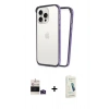 MARSİLYAN™- iPhone 14 Pro Max Kılıf Pusula Asil Koleksiyonu - Şeffaf Pasifik Cam Ekran Koruyucu + Bilvis Titan Kamera Lens - DNMR
