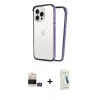 MARSİLYAN™- iPhone 14 Pro Max Kılıf Pusula Asil Koleksiyonu - Şeffaf Pasifik Cam Ekran Koruyucu + Bilvis Titan Kamera Lens - GS