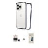 MARSİLYAN™- iPhone 14 Pro Max Kılıf Pusula Asil Koleksiyonu - Siyah 6D Mat Seramik Hayalet Nano Ekran Koruyucu + Bilvis Titan Kamera Lens - SH