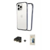 MARSİLYAN™- iPhone 14 Pro Max Kılıf Pusula Asil Koleksiyonu - Siyah 6D Mat Seramik Hayalet Nano Ekran Koruyucu + Raze Metal Kamera Lens - GD