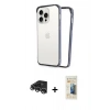 MARSİLYAN™- iPhone 14 Pro Max Kılıf Pusula Asil Koleksiyonu - Siyah 6D Mat Seramik Hayalet Nano Ekran Koruyucu + Raze Metal Kamera Lens - GS