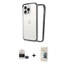 MARSİLYAN™- iPhone 14 Pro Max Kılıf Pusula Asil Koleksiyonu - Siyah 6D Mat Seramik Hayalet Nano Ekran Koruyucu + Bilvis Titan Kamera Lens - SH