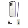 MARSİLYAN™- iPhone 14 Pro Max Kılıf Pusula Asil Koleksiyonu - Siyah 6D Mat Seramik Hayalet Nano Ekran Koruyucu + Bilvis Titan Kamera Lens - SH