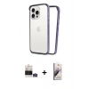 MARSİLYAN™- iPhone 14 Pro Max Kılıf Pusula Asil Koleksiyonu - Siyah Bilvis 3D Mat Cam Ekran Koruyucu + Bilvis Titan Kamera Lens - GS