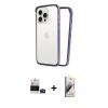 MARSİLYAN™- iPhone 14 Pro Max Kılıf Pusula Asil Koleksiyonu - Siyah Bilvis 3D Mat Cam Ekran Koruyucu + Bilvis Titan Kamera Lens - DNMR