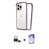 MARSİLYAN™- iPhone 14 Pro Max Kılıf Pusula Asil Koleksiyonu - Siyah Bilvis 5in1 3D Magic Cam Ekran Koruyucu + Bilvis Titan Kamera Lens - SH