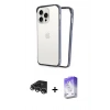 MARSİLYAN™- iPhone 14 Pro Max Kılıf Pusula Asil Koleksiyonu - Siyah Bilvis 5in1 3D Magic Cam Ekran Koruyucu + Raze Metal Kamera Lens - GS