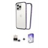 MARSİLYAN™- iPhone 14 Pro Max Kılıf Pusula Asil Koleksiyonu - Siyah Bilvis 5in1 3D Magic Cam Ekran Koruyucu + Bilvis Titan Kamera Lens - GS