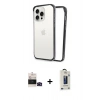 MARSİLYAN™- iPhone 14 Pro Max Kılıf Pusula Asil Koleksiyonu - Siyah Bilvis Hayalet Cam Ekran Koruyucu + Bilvis Titan Kamera Lens - SH