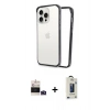 MARSİLYAN™- iPhone 14 Pro Max Kılıf Pusula Asil Koleksiyonu - Siyah Bilvis Hayalet Cam Ekran Koruyucu + Bilvis Titan Kamera Lens - DNMR