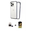 MARSİLYAN™- iPhone 14 Pro Max Kılıf Pusula Asil Koleksiyonu - Siyah Buffer Cam Ekran Koruyucu + Bilvis Titan Kamera Lens - DNMR