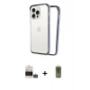 MARSİLYAN™- iPhone 14 Pro Max Kılıf Pusula Asil Koleksiyonu - Siyah Joko Magic 5D Hayalet Cam + Bilvis Titan Kamera Lens - GS