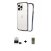MARSİLYAN™- iPhone 14 Pro Max Kılıf Pusula Asil Koleksiyonu - Siyah Joko Magic 5D Hayalet Cam + Bilvis Titan Kamera Lens - DNMR