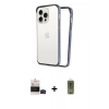 MARSİLYAN™- iPhone 14 Pro Max Kılıf Pusula Asil Koleksiyonu - Siyah Joko Magic 5D Hayalet Cam + Bilvis Titan Kamera Lens - SH