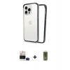 MARSİLYAN™- iPhone 14 Pro Max Kılıf Pusula Asil Koleksiyonu - Siyah Joko Magic 5D Hayalet Cam + Bilvis Titan Kamera Lens - DNMR