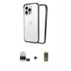MARSİLYAN™- iPhone 14 Pro Max Kılıf Pusula Asil Koleksiyonu - Siyah Joko Magic 5D Hayalet Cam + Bilvis Titan Kamera Lens - SH