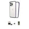 MARSİLYAN™- iPhone 14 Pro Max Kılıf Pusula Asil Koleksiyonu - Siyah Joko Magic 5D Hayalet Cam + Bilvis Titan Kamera Lens - GD