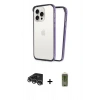 MARSİLYAN™- iPhone 14 Pro Max Kılıf Pusula Asil Koleksiyonu - Siyah Joko Magic 5D Hayalet Cam + Raze Metal Kamera Lens - GS