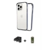 MARSİLYAN™- iPhone 14 Pro Max Kılıf Pusula Asil Koleksiyonu - Siyah Joko Magic 5D Hayalet Cam + Raze Metal Kamera Lens - GS