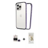 MARSİLYAN™- iPhone 14 Pro Max Kılıf Pusula Asil Koleksiyonu - Siyah Mat Seramik Nano Ekran Koruyucu + Bilvis Titan Kamera Lens - DNMR