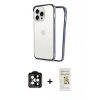 MARSİLYAN™- iPhone 14 Pro Max Kılıf Pusula Asil Koleksiyonu - Siyah Mat Seramik Nano Ekran Koruyucu + PVD Metal Kamera Lens - TU