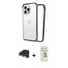 MARSİLYAN™- iPhone 14 Pro Max Kılıf Pusula Asil Koleksiyonu - Siyah Mat Seramik Nano Ekran Koruyucu + Raze Metal Kamera Lens - GS