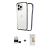 MARSİLYAN™- iPhone 14 Pro Max Kılıf Pusula Asil Koleksiyonu - Siyah Mat Seramik Nano Ekran Koruyucu + Bilvis Titan Kamera Lens - SH