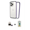 MARSİLYAN™- iPhone 14 Pro Max Kılıf Pusula Asil Koleksiyonu - Siyah Polymer Nano Ekran Koruyucu + Bilvis Titan Kamera Lens - GD