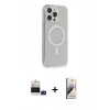 MARSİLYAN™- iPhone 14 Pro Max Kılıf Pusula Çizgi Koleksiyonu - Siyah Bilvis 3D Mat Cam Ekran Koruyucu + Bilvis Titan Kamera Lens - DNMR
