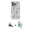 MARSİLYAN™- iPhone 14 Pro Max Kılıf Pusula Form - Şeffaf Royal Nano Ekran Koruyucu + Bilvis Titan Kamera Lens - DNMR