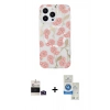 MARSİLYAN™- iPhone 14 Pro Max Kılıf Pusula Form - Şeffaf Royal Nano Ekran Koruyucu + Bilvis Titan Kamera Lens - DNMR