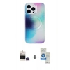 MARSİLYAN™- iPhone 14 Pro Max Kılıf Pusula Form - Şeffaf Royal Nano Ekran Koruyucu + Bilvis Titan Kamera Lens - DNMR