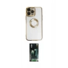 MARSİLYAN™- iPhone 14 Pro Max Kılıf Pusula Form - Siyah 360 Mat Full Body Arka Koruyucu