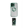 MARSİLYAN™- iPhone 14 Pro Max Kılıf Pusula Form - Siyah 360 Mat Full Body Arka Koruyucu