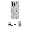 MARSİLYAN™- iPhone 14 Pro Max Kılıf Pusula Form - Siyah 6D Mat Seramik Hayalet Nano Ekran Koruyucu + Bilvis Titan Kamera Lens - SH