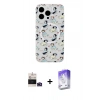 MARSİLYAN™- iPhone 14 Pro Max Kılıf Pusula Form - Siyah Bilvis 5in1 3D Magic Cam Ekran Koruyucu + Bilvis Titan Kamera Lens - DNMR