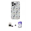 MARSİLYAN™- iPhone 14 Pro Max Kılıf Pusula Form - Siyah Bilvis 5in1 3D Magic Cam Ekran Koruyucu + Bilvis Titan Kamera Lens - GD