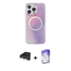 MARSİLYAN™- iPhone 14 Pro Max Kılıf Pusula Form - Siyah Bilvis 5in1 3D Magic Cam Ekran Koruyucu + Raze Metal Kamera Lens - GS