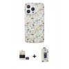 MARSİLYAN™- iPhone 14 Pro Max Kılıf Pusula Form - Siyah Bilvis Hayalet Cam Ekran Koruyucu + Bilvis Titan Kamera Lens - GD